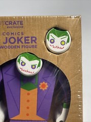 Loot Crate Exclusive The Joker Painted Wooden Figure DC Comics 2015 Brand New