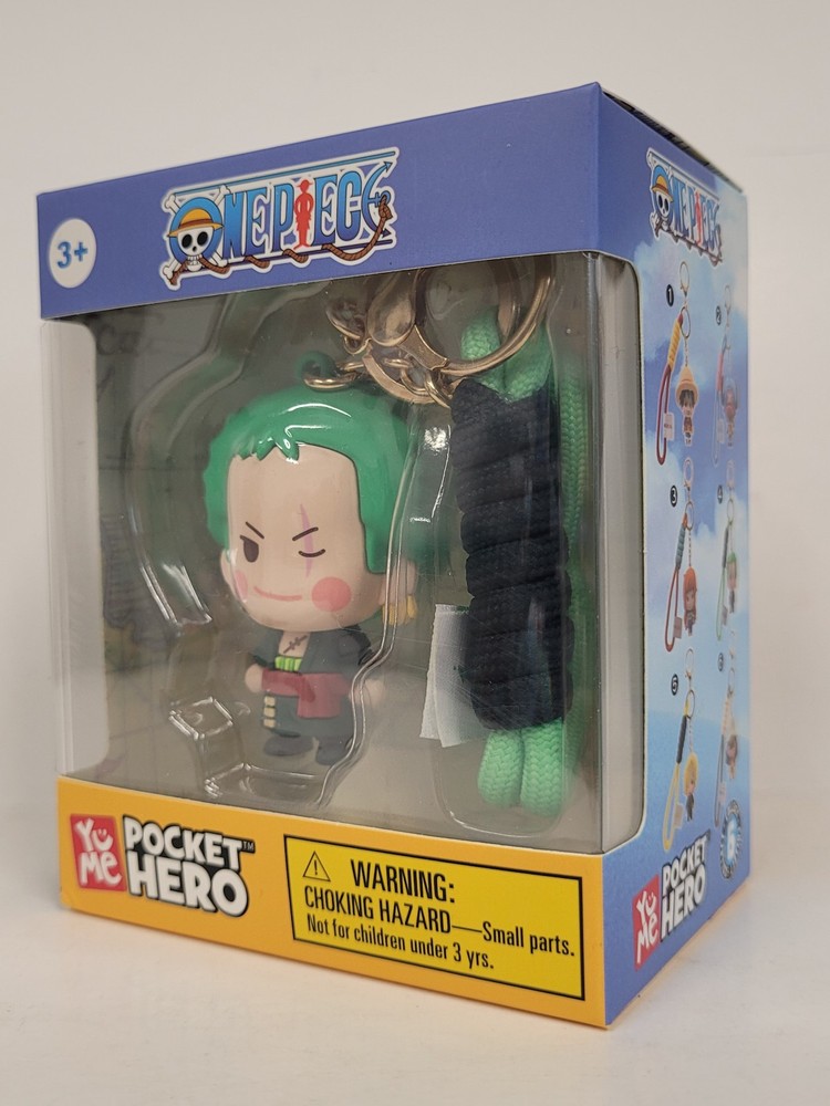 3D Figure Pocket Hero Key Chain – One Piece 3″ SD Chibi Zoro NEW Anime Toys