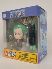 3D Figure Pocket Hero Key Chain – One Piece 3″ SD Chibi Zoro NEW Anime Toys