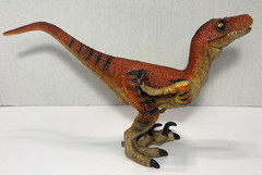 Dinosaur Action Figures Dilophosaurus(8 in) & Velociraptor(7 in) Toys-Lot of 2