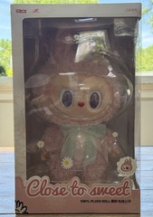Pop Mart Pop Land Mokoko Close to Sweet Series Vinyl Plush Doll Big 38 CM Labubu