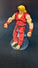 Revoltech Street Fighter Ken Masters Action Figure No.007 Kaiyodo w/ Accessories