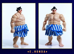 SP-JD-HON: 1/12 Custom Fabric Wrap for Jada SF2 E. Honda Action Figure