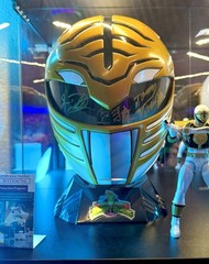 White Ranger Helmet SIGNED Jason David Frank Power Rangers Lightning Collection