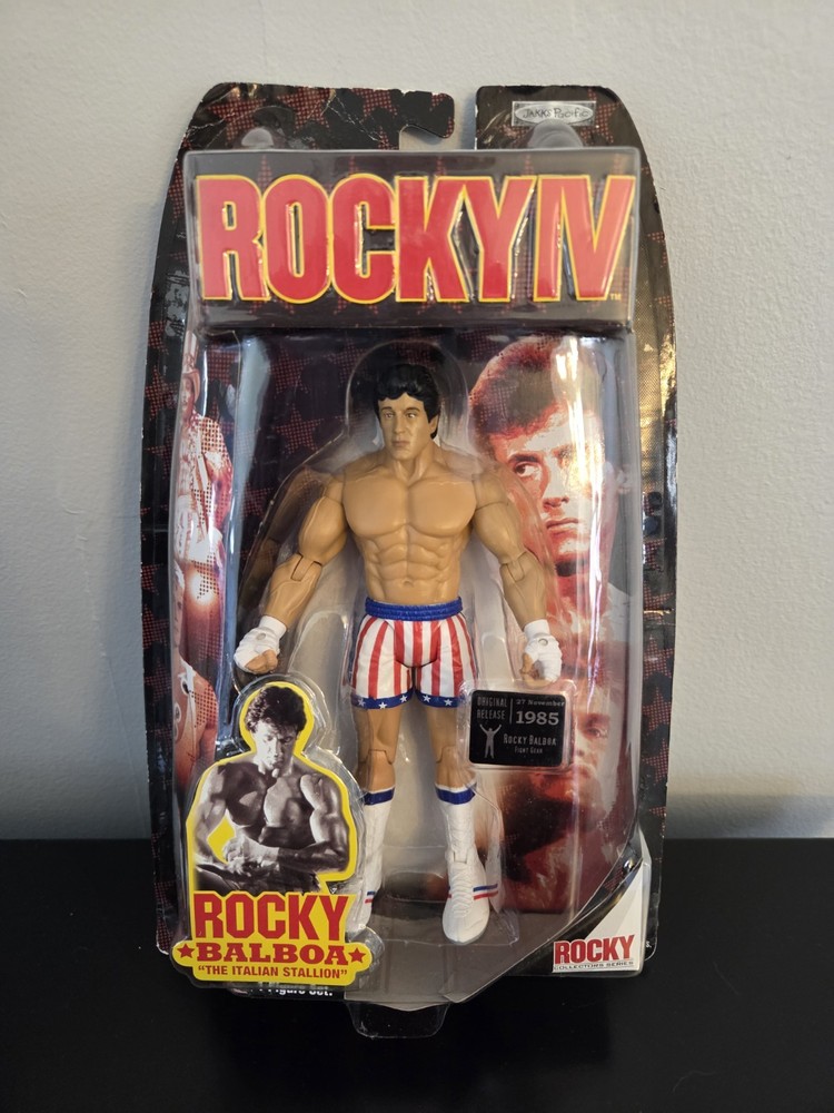 ROCKY IV: Balboa Fight Gear-Sylvester Stallone MOC 2007 JAKKS Pacific Boxing WWE