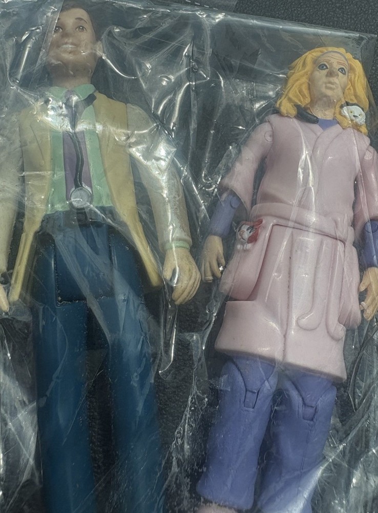 Fisher, price, crazy cat lady and doctor figures