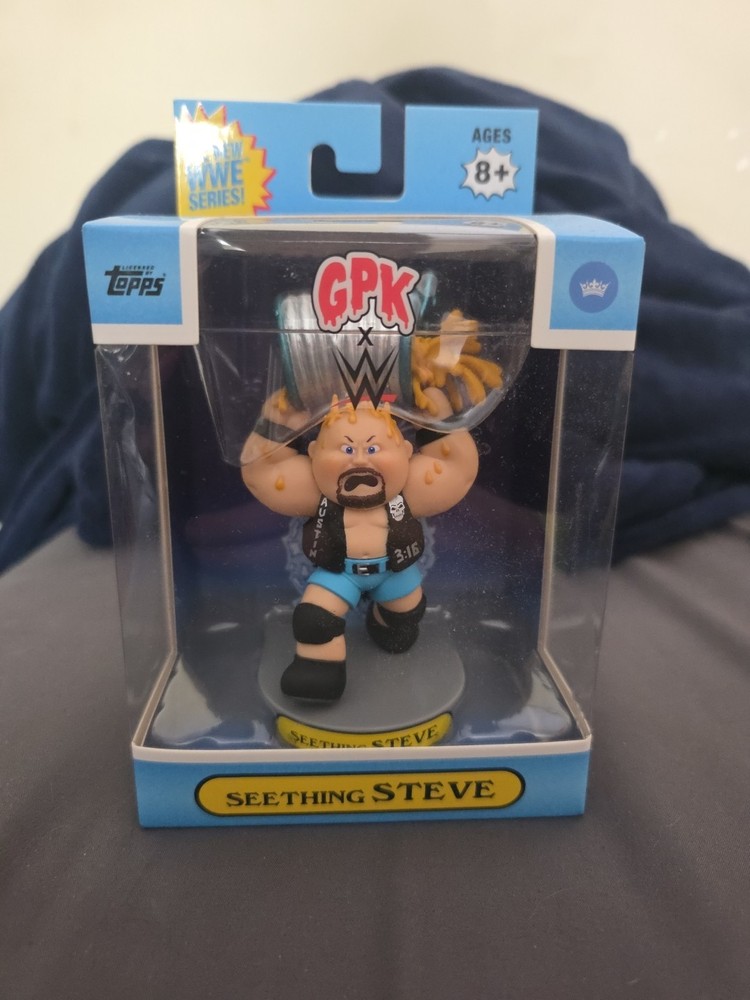 Garbage Pail Kids x WWE Seething Steve Austin Stone Cold Vinyl Figure