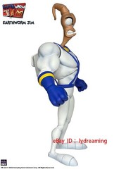 Earthworm Jim 1/12 Action Figure Collection Game Peripherals Worm Body Jim Heads