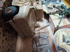 BBI Army Humvee M1114 ARMORED HUMVEE 1/18 Vehicle Apply To 3.75″ Joytoy Soldier