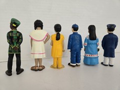 6 Lakeshore Kids Around the World 4″ Figurines FREE SHIPPING