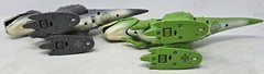 Robo Alive Attacking T-Rex Dinosaur Battery-Powered Robotic Toy LOT OF 2 Green