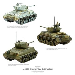 Warlord Games Bolt Action WWII M4A3E8 Sherman Easy Eight Platoon Tank 1:56 Milit