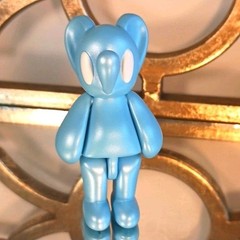 FATHER STEVE Village Mice- IMRAN with a Box. 1Size. Matte Pastelle Blue.