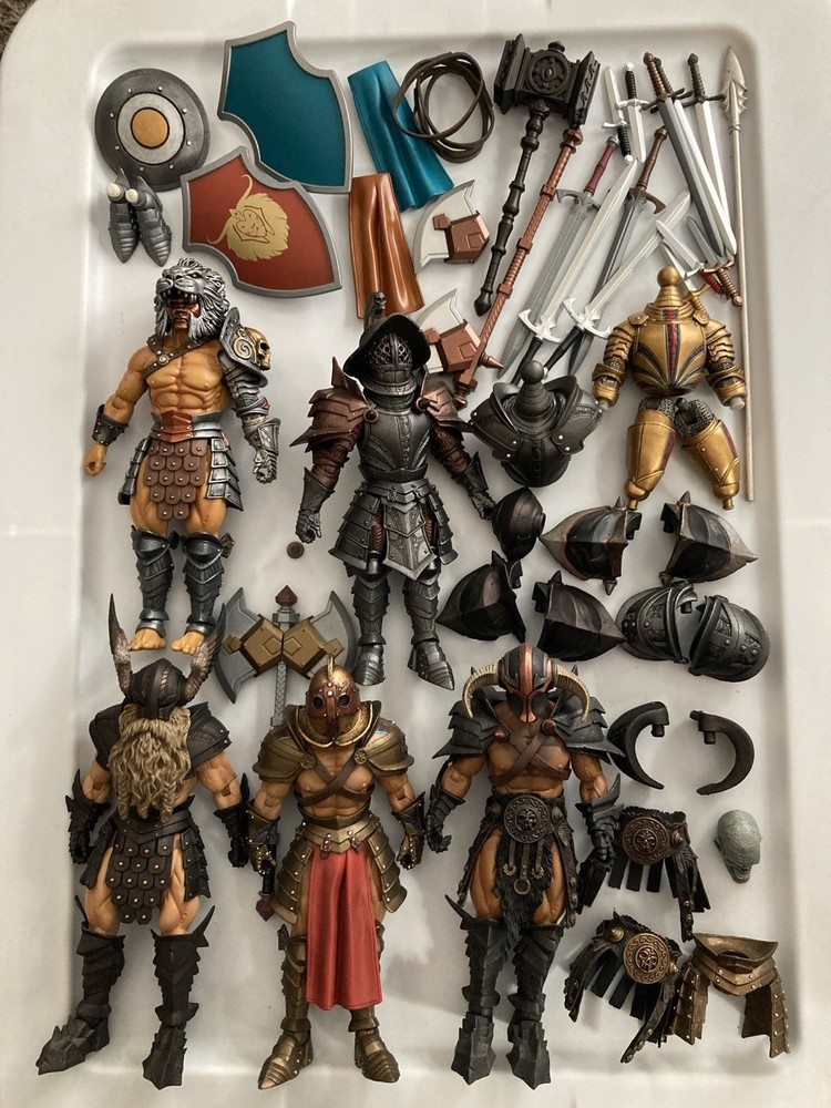 Mythic Legions Barbarian Gladiator Custom Fodder Builder Parts Accessories Lot