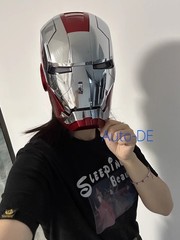 2024 Iron Man MK5 Helmet 1:1 Voice-controlled Mask Wearable Cosplay Props Gifts