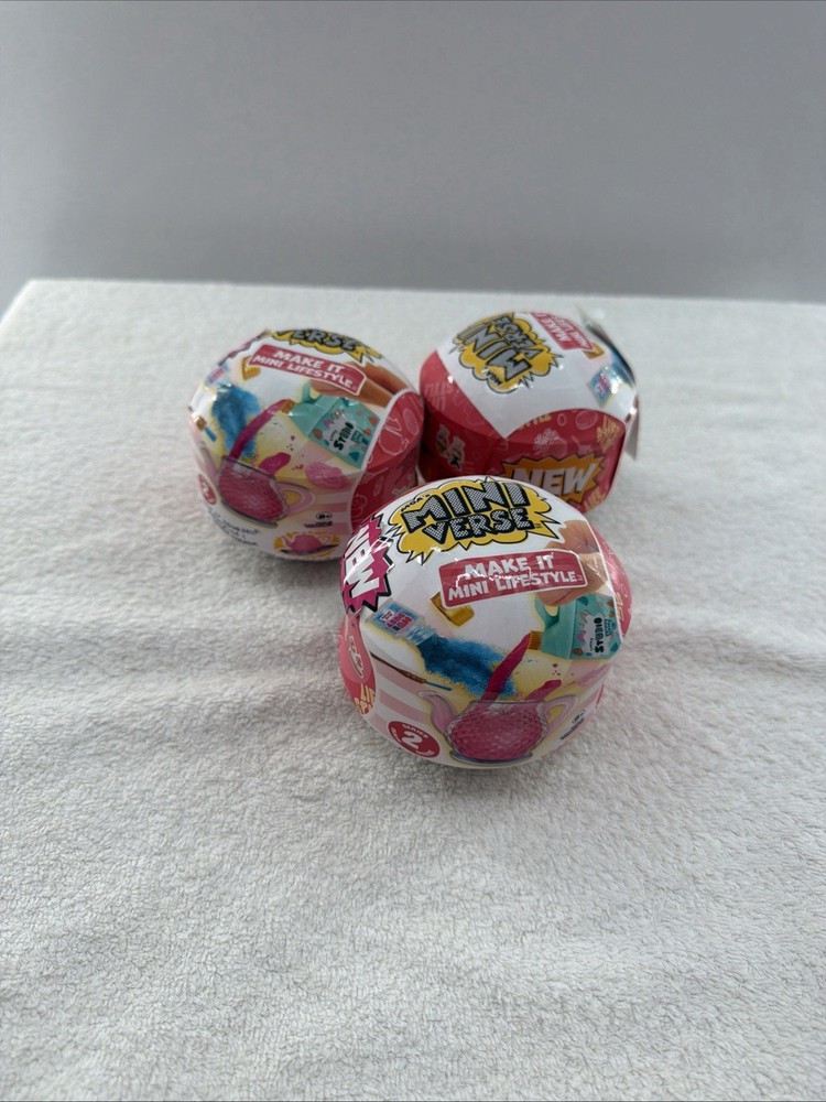 MGA Miniverse Series 1 Make It Mini Lifestyle -Set of 3 Sealed Collectible Balls
