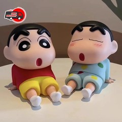 Crayon Shin-Chan Phone Holder Cute Anime Figure Stand Desktop Ornament Doll Gift