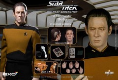 EXO-6 COMMANDER DATA STANDARD STAR TREK THE NEXT GENERATION 1/6 SCALE FIGURE NEW