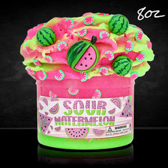 Sour Watermelon “Sour Watermelon Scented” Icee Slime 8oz – Dope Slimes
