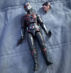 Marvel Ant-Man Action Figure w/ Alternate Head & Hands, Black Red Silver
