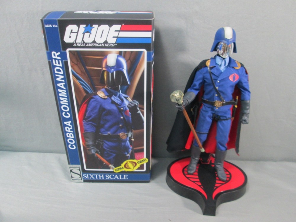 GI Joe COBRA COMMANDER Complete w/ BONUS 1/6 Scale Sideshow Collectibles 2013