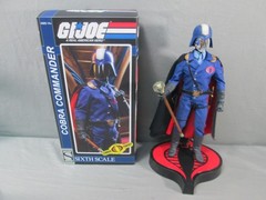 GI Joe COBRA COMMANDER Complete w/ BONUS 1/6 Scale Sideshow Collectibles 2013