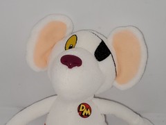 2001 Vintage Toy Soft Plush Doll Danger Mouse Cartoon Figure. RARE HTF Collectib