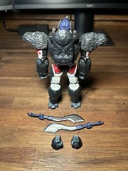 RED OPTIMUS PRIMAL 6″ action figure complete Transformers R.E.D. Beast Wars