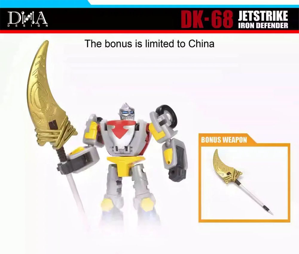 DNA Design DK-68 Jetstrike Iron Defender Wheelie Repaint Upgrade Kit In Stock