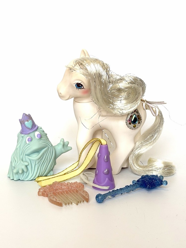 BVS My Little Pony PRINCESS TIFFANY & FREIDNLY Hat Wand Bushwoolie Vintage G1