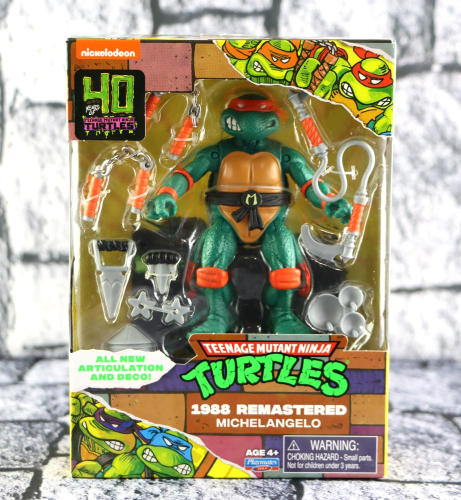 Teenage Mutant Ninja Turtles 1988 Remastered Michelangelo 40th Anniversary