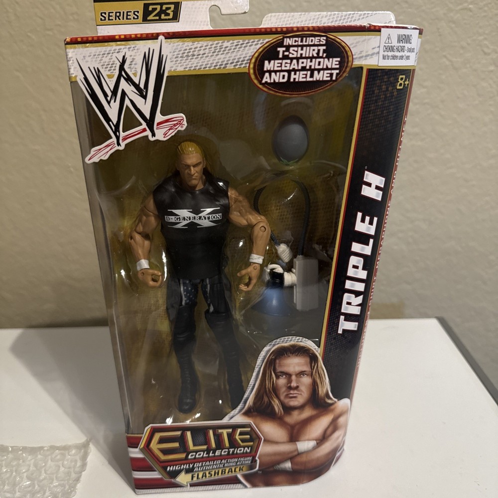 WWE Triple H Flashback Elite Series 23 Mattel Degeneration-X WWF- New