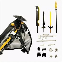 T13 Action Figure Articulated Dummy Swordsman Robot Posable Model Toy