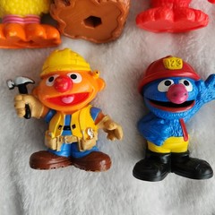 Sesame Street Workshop Lot Of 12 PVC Figures Snuffleupagus Count Abby Elmo More!