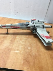 Star Wars Luke Skywalker’s X-Wing Fighter 1998 WORKING missing missiles &
