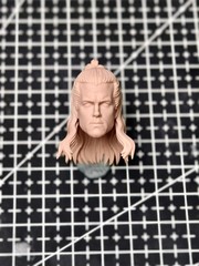 1/18 1/12 1/6 Unpainted Handsome Pool Wade Head Carving Sculpt White Mold