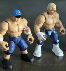 Mattel WWE Knuckle Crunchers Lot Of 4 Cody Roman Seth John Cena 2023 3″ Figures