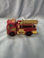 RARE Disney Pixar Cars FACTORY CUSTOM Metallic Gold Red Fire Engine Rusteze Team