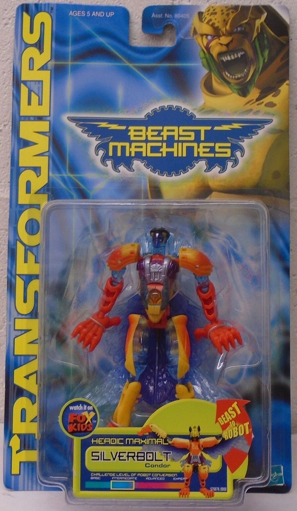 Transformers Beast Machines Silverbolt Heroic Maximal Condor Beast Wars Hasbro