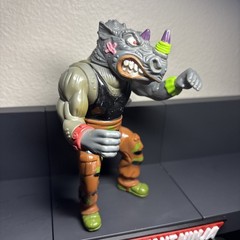 1991 Vintage TMNT Machine Gunnin’ Rocksteady Figure Teenage Mutant Turtles