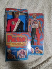 1976 Mattel PULSAR The Ultimate Man of Adventure 13.5″ Doll – Has Mission Discs