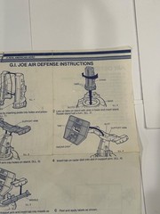 Air Defense ORIGINAL Blueprints Vintage 1985 Hasbro G.I.Joe ARAH