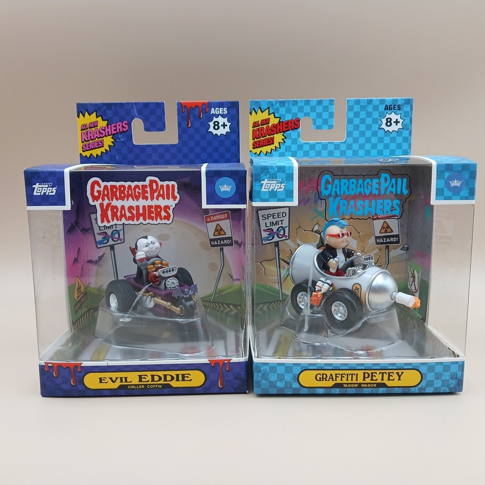 Garbage Pail Kids GPK Krashers Lot 2 Evil Eddie Graffiti Petey Figurines