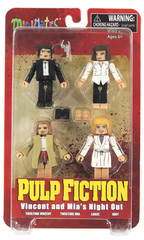 Pulp Fiction Vincent and Mia’s Night Out Minimates 4-Pack Daimond Select SEALED