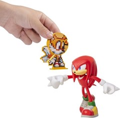 Sonic The Hedgehog 4-Inch Knuckles Toy Figure – Bendable, No Batteries Required