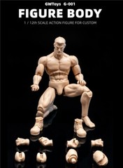 GWToys G001 1/12 Male Zero Body Flexible Strong Muscule Body 6″ Action Figure