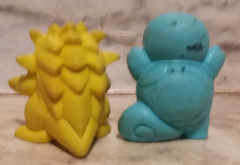 4 Vtg 1990’s TOMY Nintendo POKEMON Eraser Figure LOT Pikachu, Sqirtle, Sandslash