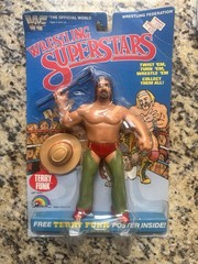 WWF LJN Terry Funk MOC Wrestling Superstars Great Condish Woolworth Tag WWE