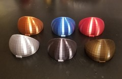 Custom 3D printed GI Joe Space Astronaut Helmet visor in multiple colors