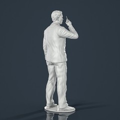 Unpainted Painted resin figurine Man guy Security guard 1/18 1/24 1/43 1/32
